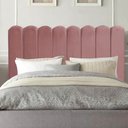 Ver imagem 1 de Cabeceira Estofada Alanis 160CM Queen Suede Rose - D A DECOR
