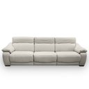 Ver imagem 3 de Sofá Sala de Estar Elétrico Reclinável Concepción U076 308cm Modulado Couro Bege Claro G49 - Idea Re