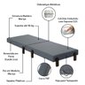 Cama de solteiro Dobravel - LH Móveis - 2