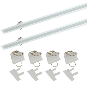 Perfil Embutir Led 30x12mm Branco 2x1m Gesso Spazio Ilunato