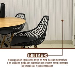 Painel Ripado Wpc Interno Wide Cor: Branco Absoluto 2,90m X 19cm (0,55m²) - 6