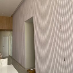 Painel Ripado Wpc Interno Wide Cor: Branco Absoluto 2,90m X 19cm (0,55m²) - 10