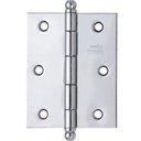 Ver imagem 1 de Dobradiça 2.1/2 Pol. Aço 03 Unidades Acabamento Cromado União Mundial 01 Cartela