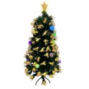 Ver imagem 7 de Arvore de Natal Fibra Otica Natalina Completa Iluminaçao Led Ponta Estrela Festa Fim de Ano Decoraça