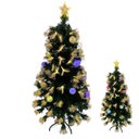 Ver imagem 3 de Arvore de Natal Fibra Otica Natalina Completa Iluminaçao Led Ponta Estrela Festa Fim de Ano Decoraça