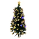 Ver imagem 4 de Arvore de Natal Fibra Otica Natalina Completa Iluminaçao Led Ponta Estrela Festa Fim de Ano Decoraça