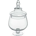 Ver imagem 1 de Potiche Decorativo Bomboniere Home&co com Tampa Vidro 26x19x19cm Transparente