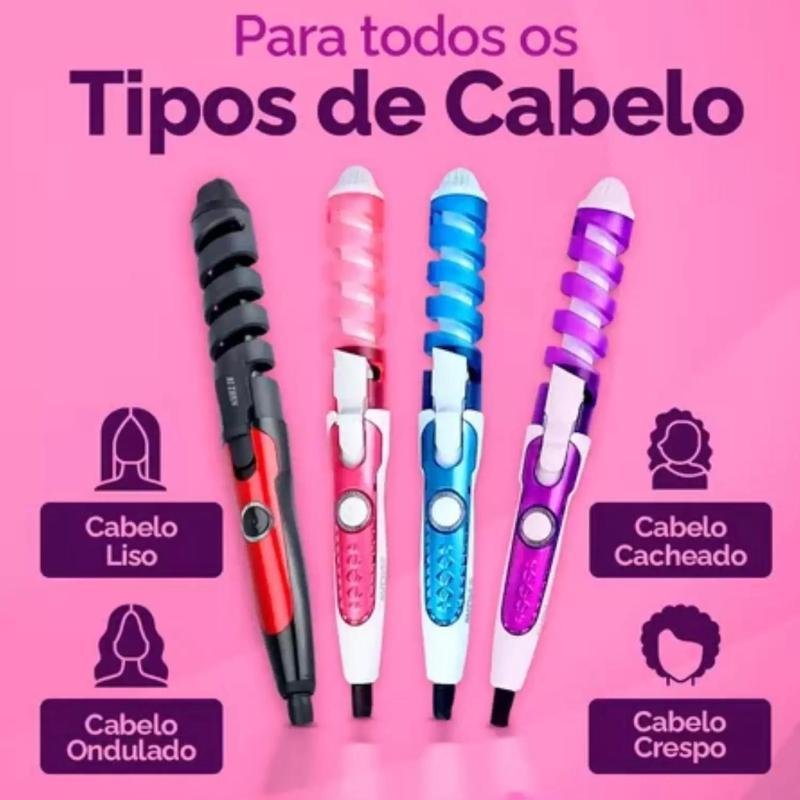 Modelador Cachos Spiral Prático Aparelho Fazer Cachos Cabelo - 3