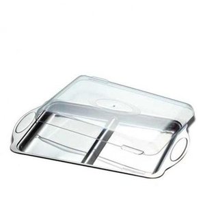 Porta Frios Duplo Inox Tampa Cristal Art House Top