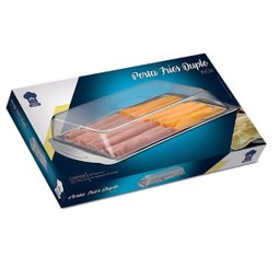 Porta Frios Duplo Inox Tampa Cristal Art House Top - 4