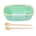 Ver imagem 6 de Marmita Pote 650ml com Tampa Garfo Colher Freezer Micro-Ondas Fit -Verde