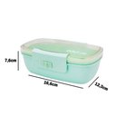 Ver imagem 5 de Marmita Pote 650ml com Tampa Garfo Colher Freezer Micro-Ondas Fit -Verde
