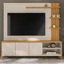 Ver imagem 2 de Estante Painel para Tv 70 Pol Pés Retrô 200cm Homero L05 Tauari Off White Fosco - Lyam Decor