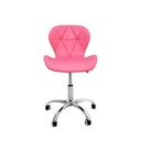 Ver imagem 1 de Cadeira de Escritório com Base Giratória Estofada Slim Vegas Rosa