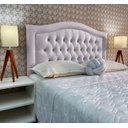 Ver imagem 2 de Cabeceira Cama Casal Capitonê Sophia Provençal Corano Branco 120 Rbl
