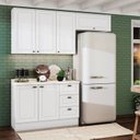 Ver imagem 2 de Cozinha Compacta Modulada 100% MDF 3 Peças com Tampo Branca Emily