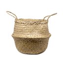 Ver imagem 1 de Cesto de Fibra Natural Decorativa 2 em 1 31x32x 35cm - D’Rossi