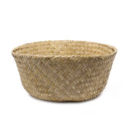 Cesto de Fibra Natural Decorativa 2 em 1 31x32x 35cm - D'Rossi - 3