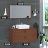 Conjunto Gabinete de Banheiro Berlim 80 Cm - 3