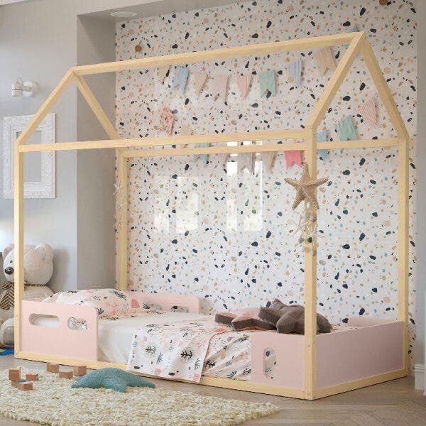 Cama Infantil Liv Matic Cor Rosê/Natural - 1