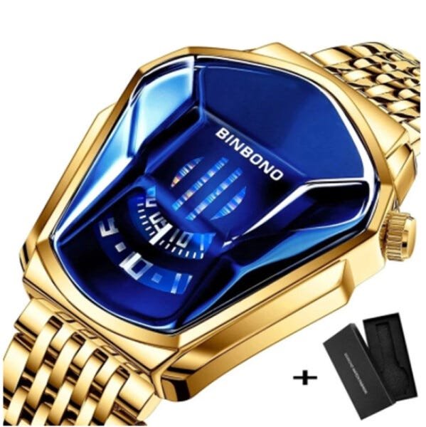 Relógio Lançamento 2022 de Luxo Exclusivo Dourado Masculino - 1