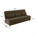 Ver imagem 6 de Sofá Cama Casal Luma 1,90m Capuccino - Xflex Sofás