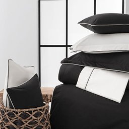 Duvet capa de edredom King Preto 200 fios - Naturalle - 2