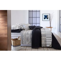 Duvet capa de edredom King Preto 200 fios - Naturalle - 3