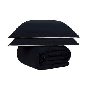 Duvet capa de edredom King Preto 200 fios - Naturalle