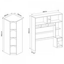 Ver imagem 7 de Quarto Completo Solteiro 8 Portas Modulado Urban Branco - Móveis Castro