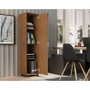 Ver imagem 2 de Multiuso Armário Stella 01 Porta C/ Chave Freijó