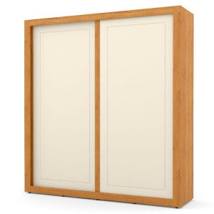 Guarda-Roupa Tutto New 2 Portas Deslizantes Freijó/Off-White