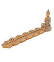 Ver imagem 1 de QMH15536-48-M | Buda Dourado Barco INCENSARIO 19.5cm