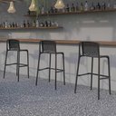 Ver imagem 1 de Banqueta Externa Gourmet 50cm X 74,5cm Polipropileno 4 Un Cor:preto
