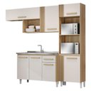 Ver imagem 1 de Cozinha Compacta Vitória com Balcão de Pia Atacama Off White - Aramóveis