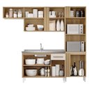 Ver imagem 2 de Cozinha Compacta Vitória com Balcão de Pia Atacama Off White - Aramóveis