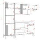 Ver imagem 3 de Cozinha Compacta Vitória com Balcão de Pia Atacama Off White - Aramóveis