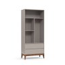 Guarda-Roupa Nature Clean 2 Portas Matic Cor Cinza Eco Wood - 2