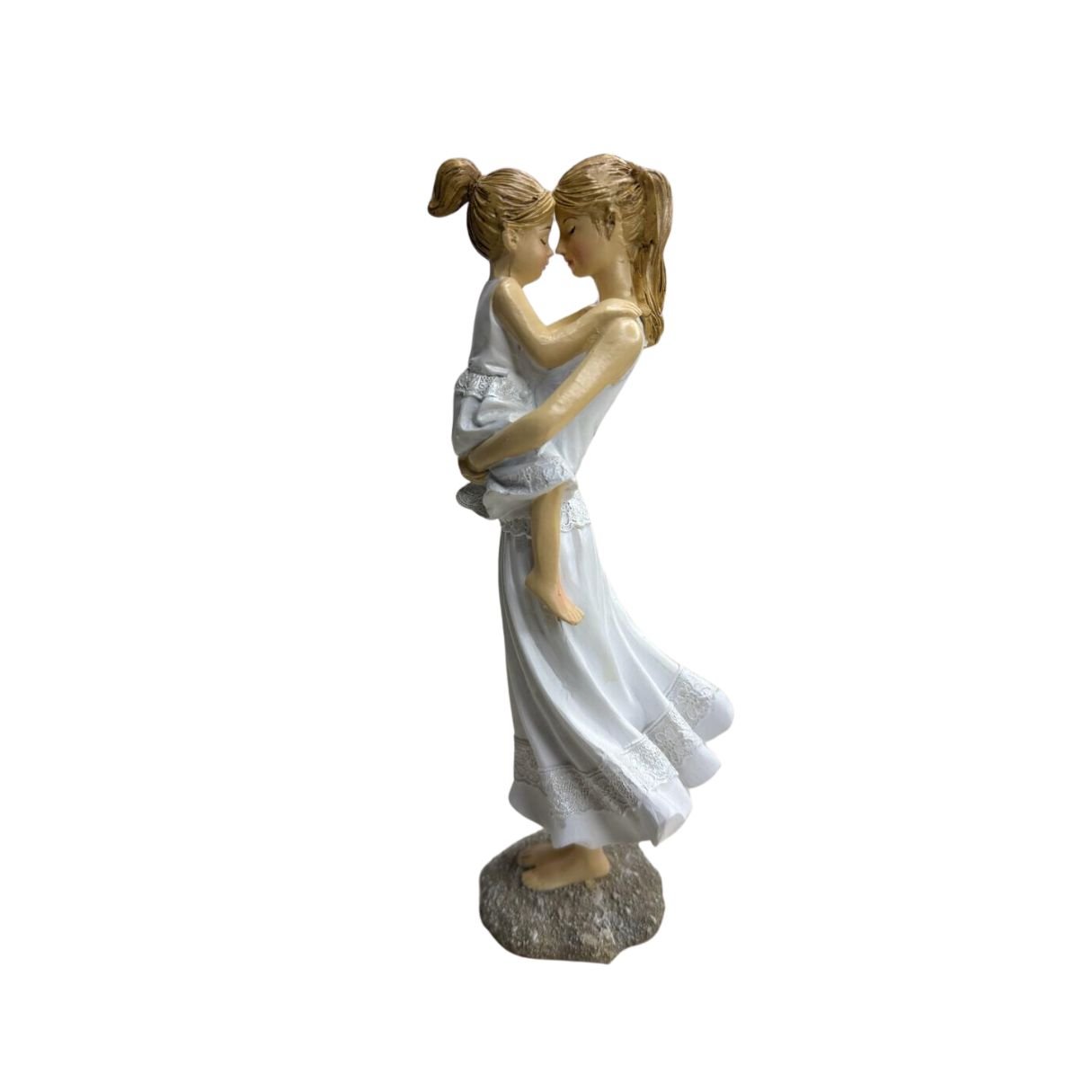 Estatua Escultura Amor Mãe e Filha Dia Das Mães Decoração Luxo Espressione Escultura Mãe Filha, Esta - 4