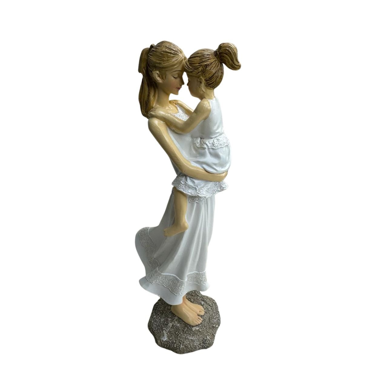 Estatua Escultura Amor Mãe e Filha Dia Das Mães Decoração Luxo Espressione Escultura Mãe Filha, Esta - 7