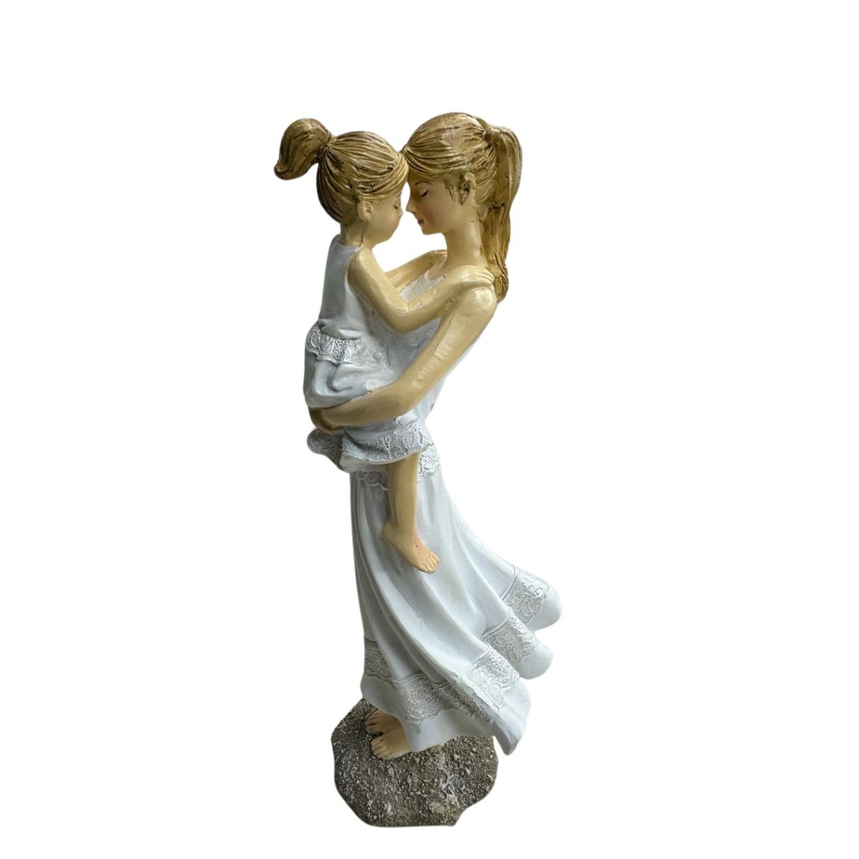 Estatua Escultura Amor Mãe e Filha Dia Das Mães Decoração Luxo Espressione Escultura Mãe Filha, Esta - 6