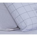 Ver imagem 2 de Fronha Avulsa 100% Algodão Percal 200 Fios Infantil 50x70cm:grid Branco