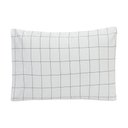 Ver imagem 1 de Fronha Avulsa 100% Algodão Percal 200 Fios Infantil 50x70cm:grid Branco