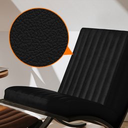 Adesivo Revestimento Moveis Parede Couro Preto 50 X 137cm - 5