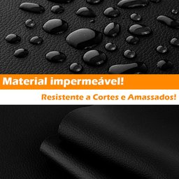 Adesivo Revestimento Moveis Parede Couro Preto 50 X 137cm - 11