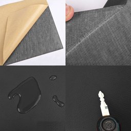 Adesivo Revestimento Moveis Parede Couro Preto 50 X 137cm Open Star 32241 - 3