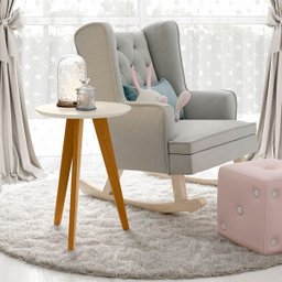 Mesa Lateral Liv Matic Cor Off White/Eco Wood - 2