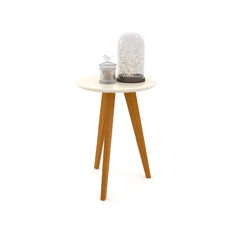 Mesa Lateral Liv Matic Cor Off White/Eco Wood Mesa Lateral Liv Matic Cor Off White/Eco Wood