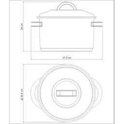 Caldeirão Tramontina Solar em Aço Inox Fundo Triplo com Tampa e Alças 28 Cm 11,9 L Tramontina - 9