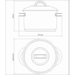 Caldeirão Tramontina Solar em Aço Inox Fundo Triplo com Tampa e Alças 28 Cm 11,9 L Tramontina - 3